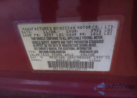 2009 Nissan Sentra 2.0 из США, поврежденный, VIN 3N1AB61E09L620734